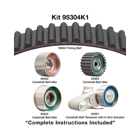 Dayco 99-09 Subaru 2.2/2.5L Timing Belt Kit, 95304K1 95304K1